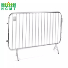 French Style Metal Crowd Control Barriers Bike Rack Barricade Hot Dip Galvanized
