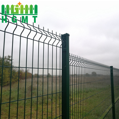 Factory Supply Yard Metal House Gate Designs Hot Dipped Galvanized 3D Curvy Wire Mesh Fence