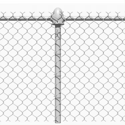 Customized Hexagonal Diamond Pvc Coated Cyclone Iron Wire Mesh Metal Netting Panel Galvanized Industry Chain Link Fence