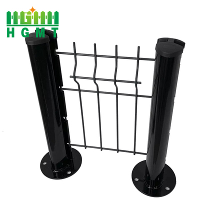 High Quality Garden Farm Outdoor Pvc Coated Galvanized V Bend Curved 3d Wire Mesh Fence Panel