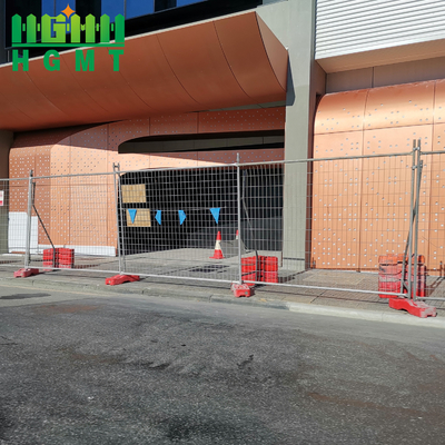 Outdoor No Dig Decorative Removable Construction Site Temporary Fence Panels For Sale