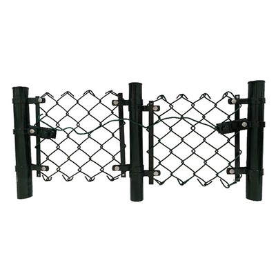 Iron Stadium Customizable Chain Link Wire Mesh Fence Green Coated Iron Net Playground Protection Safety Net