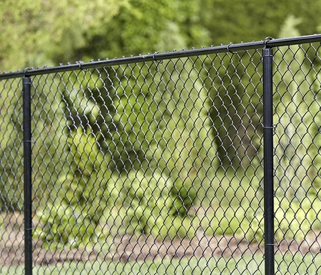 Iron Stadium Customizable Chain Link Wire Mesh Fence Green Coated Iron Net Playground Protection Safety Net