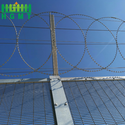 Easily Installed Stable Durable Anti Climbing Powder Coated Welded Wire Mesh 358 Fence Panels