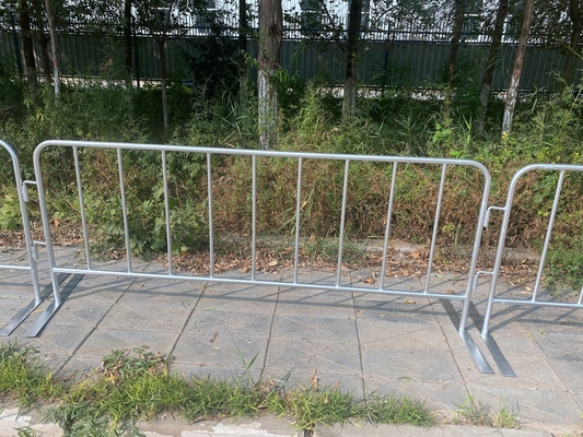 Temporary Metal Pedestrian Barriers Steel Barricade Safety Powder Coating