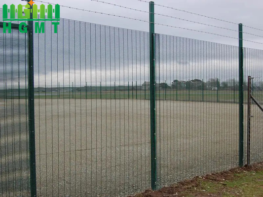 Alta visibilità vista chiara Recinzione di sicurezza dell'aeroporto galvanizzato 358 pannelli per la sicurezza e anti-scalato fabbrica di prigioni