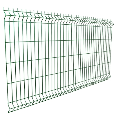 Fence a maglia di filo curvo in 3D Panel facile da assemblare con rivestimento in PVC