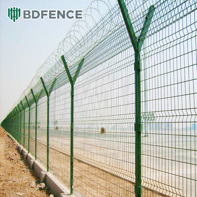 Recinzione AOA Recinzione di sicurezza coperta in PVC e galvanizzata con bulloni rotti in acciaio inossidabile e apparecchiature speciali per l'anti-furto